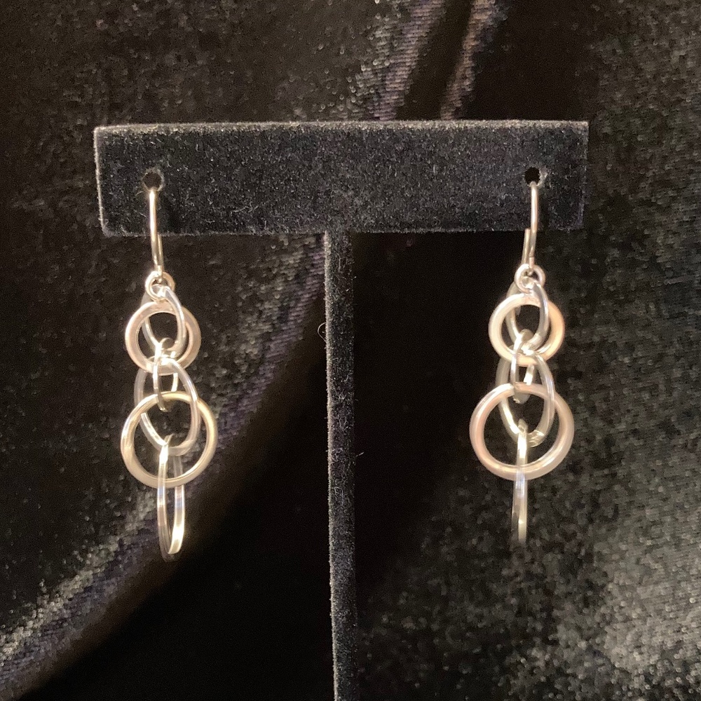 Silver Circles - 2 different pairs